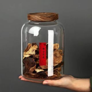 陈皮储存罐玻璃密封罐子保存专用食品级防潮茶叶罐装陈皮的收纳瓶
