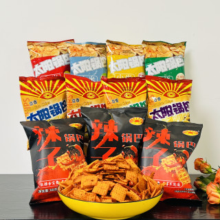 阿香婆 太阳锅巴大礼包休闲追剧小零食网红锅巴零食香辣酥脆锅巴