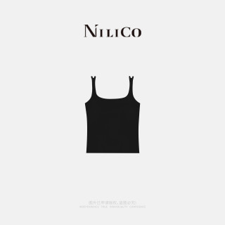 NILICO随性搭配柔软带胸垫纯色双肩吊带背心