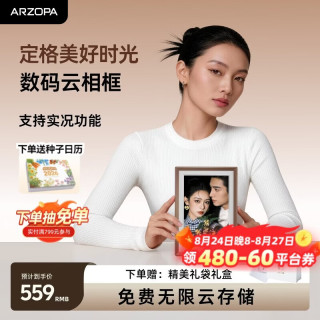 ARZOPA D10 10.1英寸触摸电子相框 摩卡棕