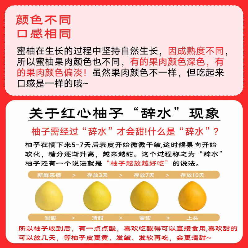 京觅 梅州大埔白心蜜柚 7.5-8斤 4粒装