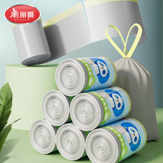 美丽雅 加厚加大抽绳垃圾袋45*50cm200只