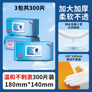 半棠 湿巾纸家庭实惠装加大孕产妇护理老人卧床老年人成人擦屁股湿厕纸