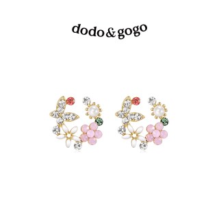88VIP：DODOGOGO 花朵耳钉 金色 D2204026