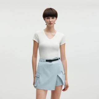 蕉内 501C冰丝凉感修身美体显瘦V领T恤女短袖新款夏