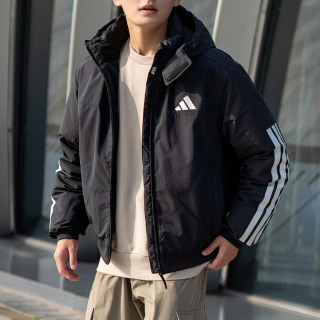 adidas 短款羽绒服男冬季经典时尚休闲保暖运动外套JG3845