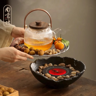 尚言坊 森屿电陶炉月笼壶围炉煮茶套装两种规格可选