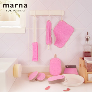 MARNA 粉色浴室清洁用品系列抗菌去油洗碗洗碗布百洁布专用洗碗布