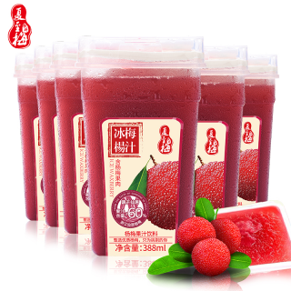 夏至梅 冰镇网红杨梅汁388ML*6瓶仙居杨梅汁