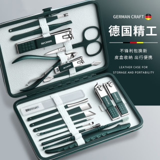 指甲剪斜口挖耳勺指甲刀套装德国剪指甲甲沟专用工具修脚刀指甲剪