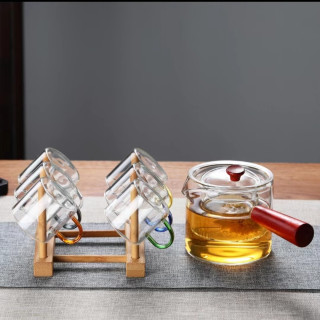 耐高温玻璃侧把茶壶煮茶器花茶壶茶具泡茶煮茶烧水壶高档茶水分离