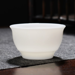 唐蕴 -羊脂玉瓷茶杯德化白瓷纯白品茗杯家用喝茶杯陶瓷单杯简约