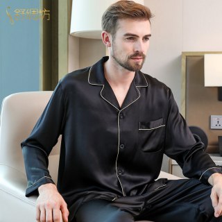 Shuchoufang 舒绸坊 男士真丝睡衣 NS81808