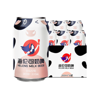 Helens 奶啤300ml*6罐装乳酸菌风味饮品啤酒