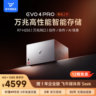 飞牛 EVO4 PRO锐龙7 H255家庭网络存储