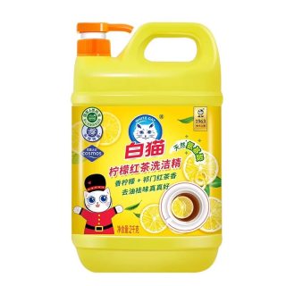 全润康 白猫柠檬红茶洗洁精2千克植物草本精华家用白猫柠檬红茶洗洁精
