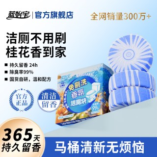 蓝怡宝 洁厕宝马桶蓝泡泡 强力清洁除垢剂除臭 去异味留香桂花厕所洁厕块