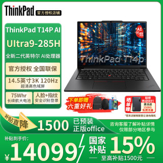 ThinkPad T14P 高性能酷睿Ultra 设计商务办公全能