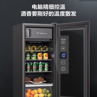 海信 125L立式冰柜冰吧家用小冰箱冷藏冷冻一级抗菌净味