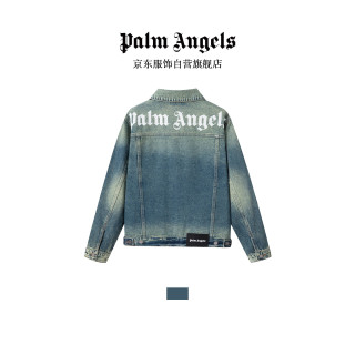 Palm Angels 情侣装牛仔外套夹克秋冬新款宽松潮牌上衣 蓝色 XS