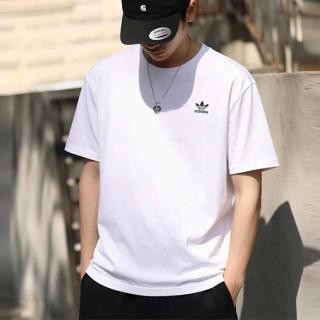 adidas 三叶草 户外T恤男装上衣26夏季新款透气运动服跑步健身半截袖棉质短袖