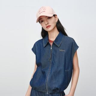 EP YAYING EP雅莹女装 天丝长绒棉松弛感宽松衬衫式牛仔外套