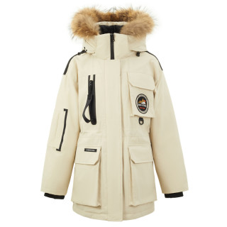 雪中飞 短款连帽收腰鹅绒羽绒服 白色 155/80A-185/104A