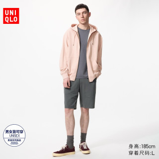 优衣库 水洗全棉舒适短裤优衣库男女装/休闲短裤26春夏新款481571 474129