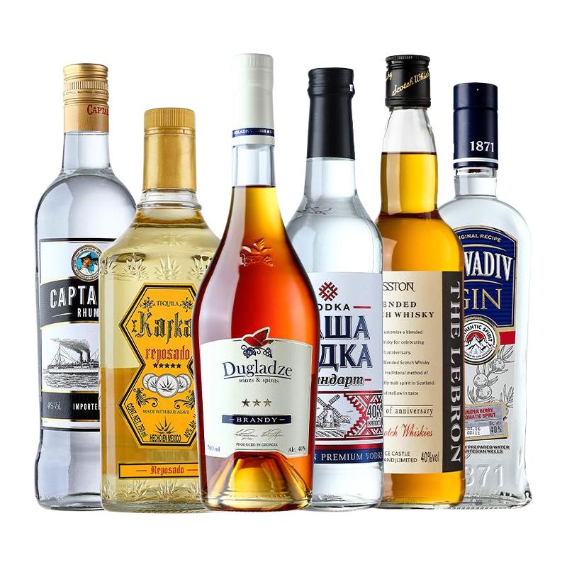 菲特瓦 威士忌伏特加朗姆酒金酒龙舌兰调酒基酒组合