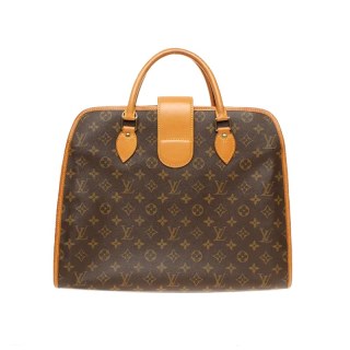 LOUIS VUITTON 中古95新lv/路易威登/中古手提公文包老花植鞣革内里更新