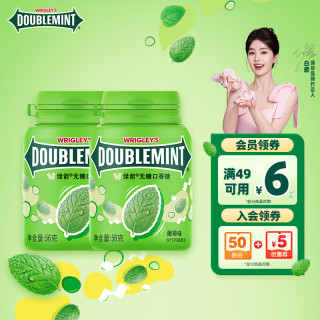绿箭 无糖薄荷味口香糖 56g*2