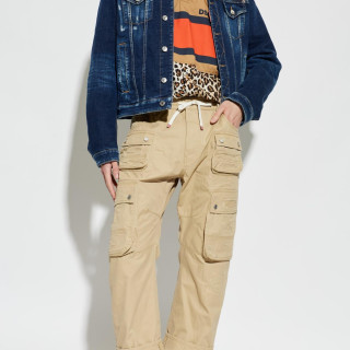 DSQUARED2 男士夹克 蓝色 刺绣logo