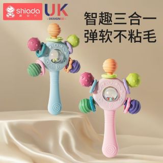 百亿补贴：新安代 手摇铃玩具0到1岁新生婴幼儿宝宝益智抓握训练3-6月牙胶