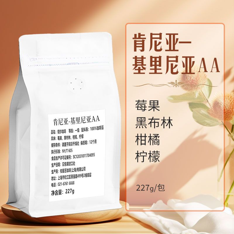 美喜啡 肯尼亚基里尼亚AA G1级 花魁 手冲咖啡豆 227g