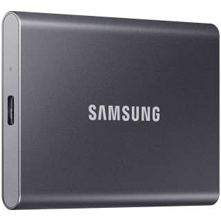 三星 T7 便携式 SSD 1TB Titan 灰色,USB 3.2 Gen 2,高达 1,050MB/s