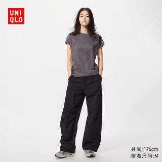 优衣库 防紫外线 女士休闲长裤 09 黑色 M
