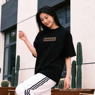 adidas 三叶草 夏季春夏季新款女轻便透气短袖T恤休闲运动半袖上衣
