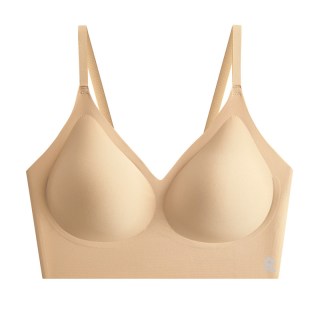 梦特娇 粉底液内衣女无痕不透隐形肤夏季薄款透气运动聚拢美背文胸