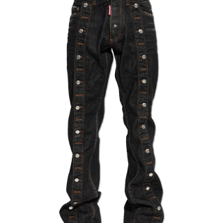 DSQUARED2  S71LB1793D30042900 深蓝色 金属扣风格牛仔裤