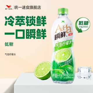 统一 Aha瞬鲜气泡柠檬水500ml*5
