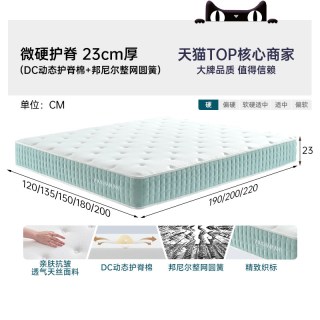 帕沙曼 独立弹簧床垫家用儿童床垫180x200乳胶黄麻床垫护脊席梦思