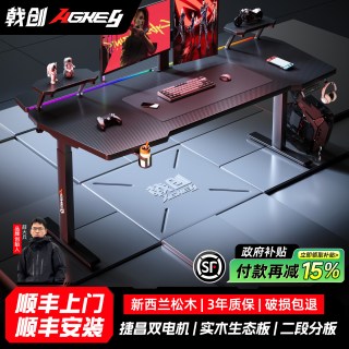 戟创 AGKey-天戟K2电动升降桌电竞桌子电脑桌可装机械臂家用可升降