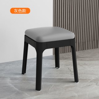 乐远 家用矮凳塑料软包板凳可叠放小凳子儿童椅子客厅沙发凳简约换鞋凳