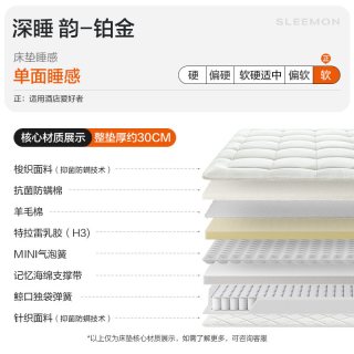 喜临门 进口独袋弹簧家用释压助眠加厚乳胶床垫 G