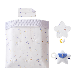 babycare 新生儿床品四件套 星空茶话 100*110cm