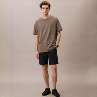 限尺码：Massimo Dutti 男士纯色简约亚麻透气直筒休闲短裤