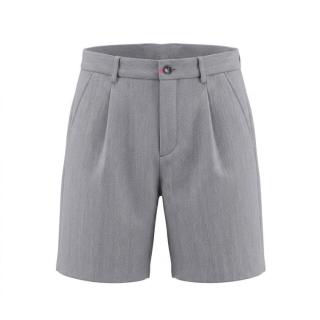 EMPORIO ARMANI 男士高腰简约垂感直筒休闲短裤