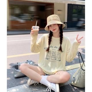 雪中飞 春夏微透打底t恤女薄款空调罩衫宽松T恤高级感上衣