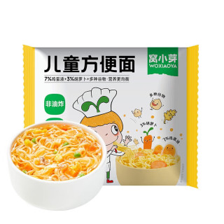 窝小芽 芝士玉米条虾条鳕鱼条儿童零食手指泡芙享婴儿宝宝零食谱 儿童方便面65g*1袋
