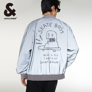 杰克琼斯 224321045E39 薄厚外套 浅灰色 3XL 男士夹克